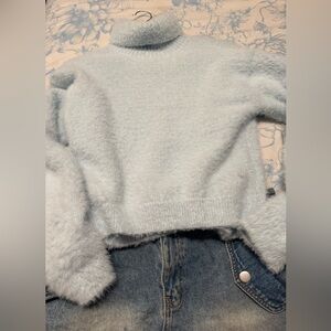 Forever 21 Soft Light Blue Sweater